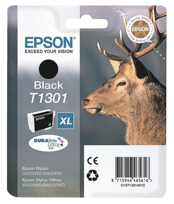C13T13014010 INK CARTRIDGE,T1301, BLACK XL, EPSON EPSON