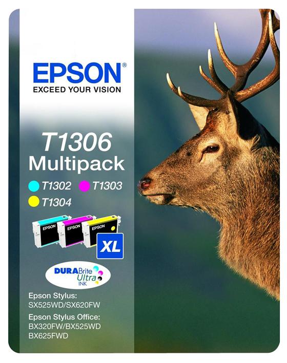 C13T13064010 INK CARTRIDGE, T1306 XL MULTIPACK C/M/Y EPSON
