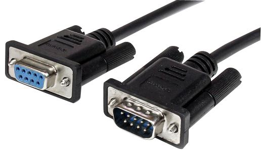 MXT1003MBK COMP CABLE, 9P D-SUB PLUG-SKT, 3M, BLK STARTECH