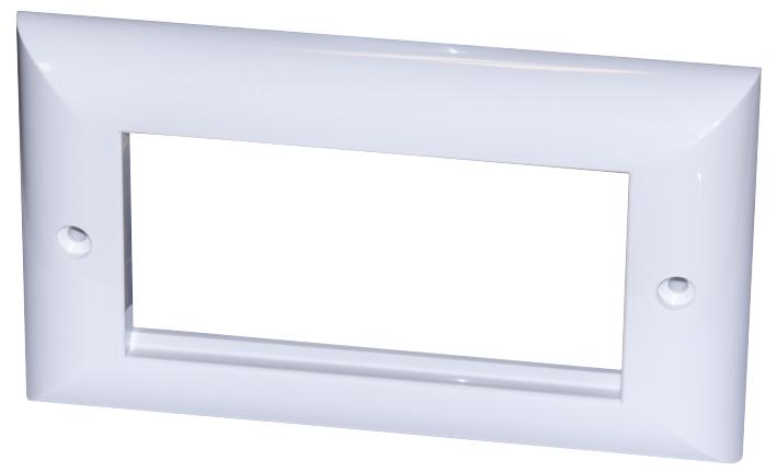 008-001-003-60 FACEPLATE,2GANG, 4MOD EURO, ELITE CONNECTIX CABLING SYSTEMS