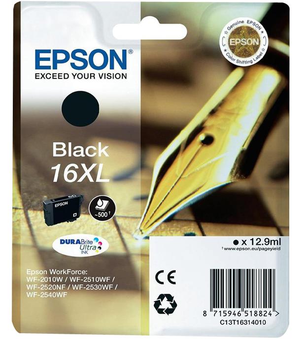 C13T16314010 INK CARTRIDGE, ORIGINAL, BLACK, EPSON EPSON