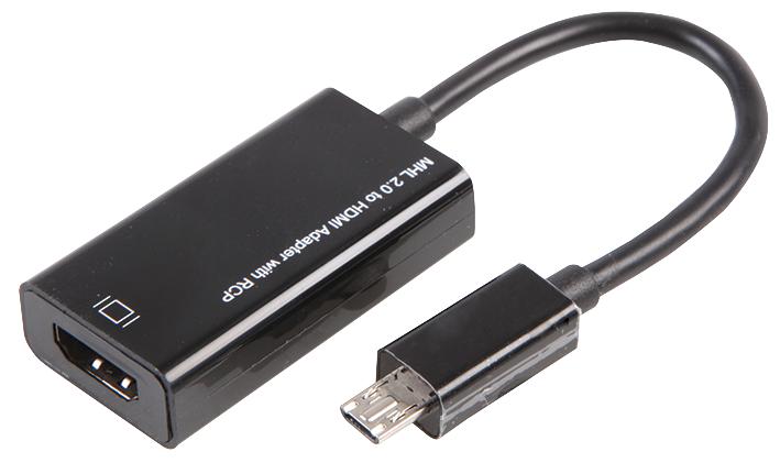 PSG91080 ADAPTER, MHL2.0-HDMI, RCP, BLACK PRO SIGNAL