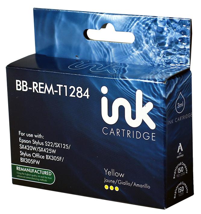 BB-REM-T1284 INK CART, REMAN, T1284 YELLOW UNBRANDED