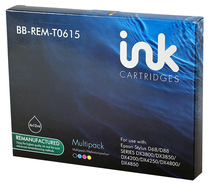 BB-REM-T0615 INK CART, REMAN, T0615 4 COLOUR UNBRANDED