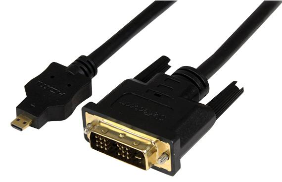 HDDDVIMM1M LEAD, MICRO HDMI - DVI-D M/M 1M STARTECH