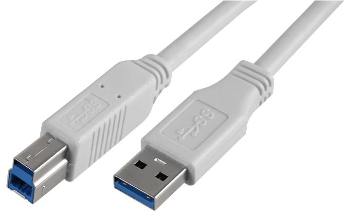 PSG91167 LEAD, USB3.0 A MALE-B MALE 2M WHITE PRO SIGNAL