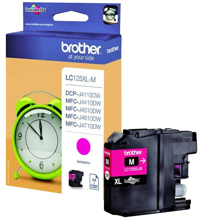 LC125XLM INK CART, LC125XLM, MAGENTA, BROTHER BROTHER