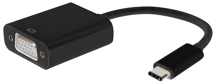 PSG91194 ADAPTER, USB3.1 TYPE C - VGA BLACK PRO SIGNAL