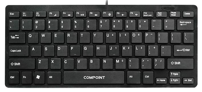 CP-K7070 KEYBOARD, WIRED, COMPACT, USB COMPOINT