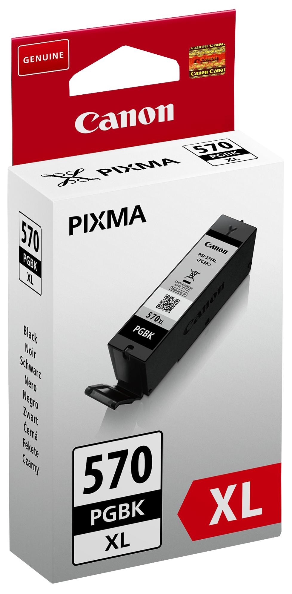 PGI-570PGBK XL INK CARTRIDGE, ORIGINAL, BLACK, CANON CANON