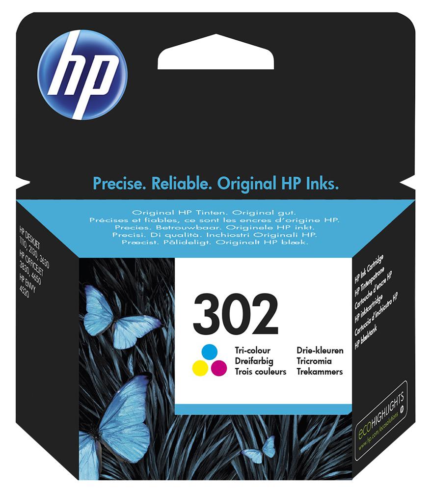 F6U65AE INK CART, F6U65AE, 302 COLOUR, HP HEWLETT PACKARD