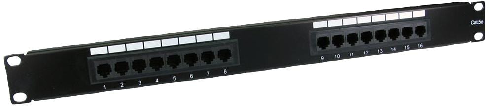 UT-899216 PATCH PANEL, CAT 5E, 1U, 16 PORT PRO SIGNAL