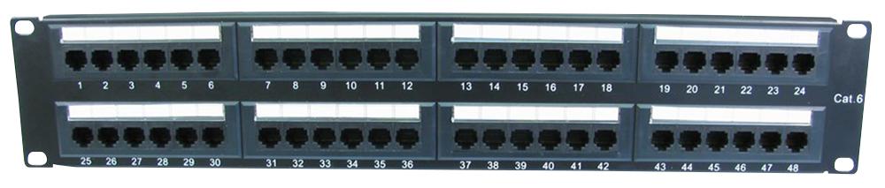UT-899548 PATCH PANEL, CAT 6, 2U, 48 PORT PRO SIGNAL