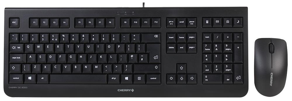 JD-0800GB-2 KEYBOARD W/ MOUSE, USB, BLACK CHERRY