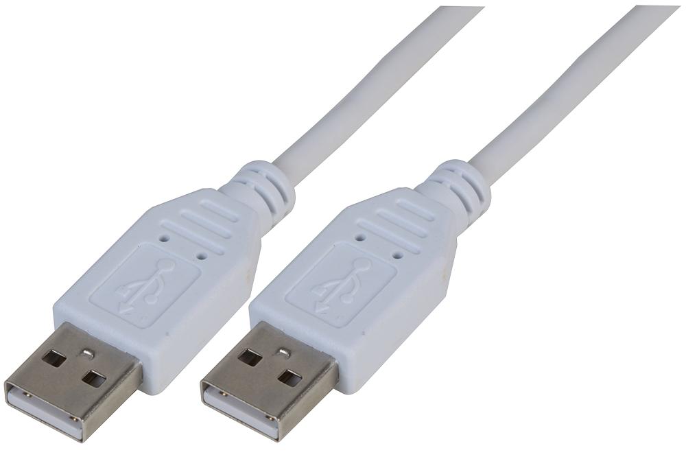 PSG91452 LEAD, USB2.0 A MALE - A MALE, WHITE 2M PRO SIGNAL