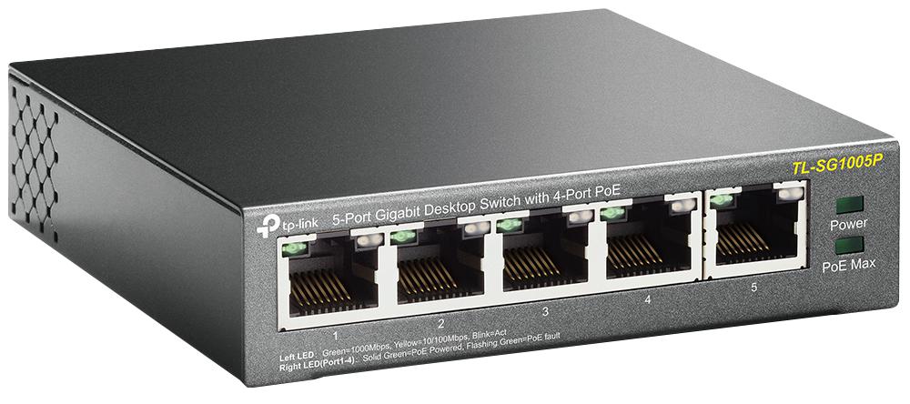 TL-SG1005P GIGABIT DESKTOP SWITCH, 10/100MBPS/1GBPS TP-LINK