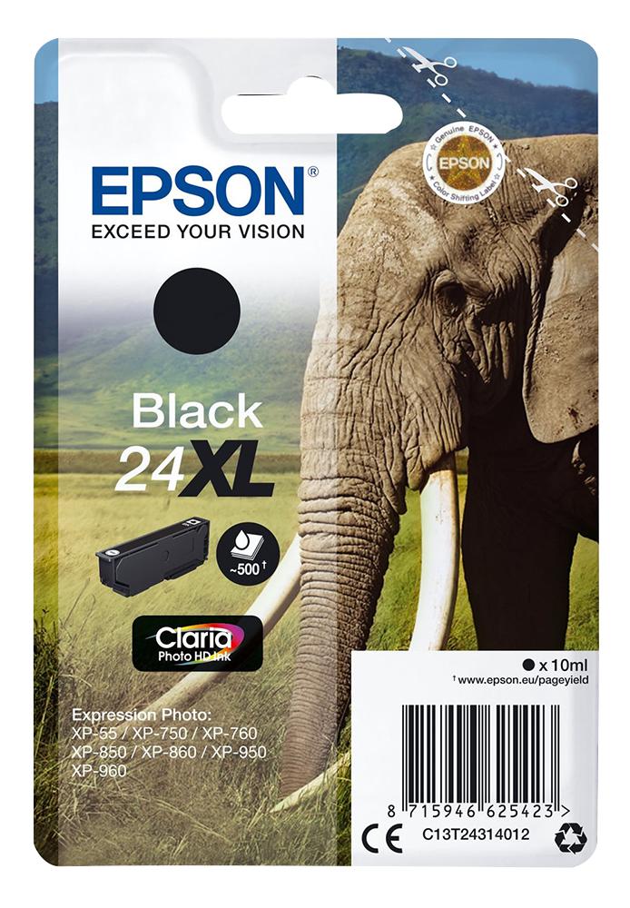 C13T24314012 INK CART, T2431, BLACK XL, EPSON EPSON