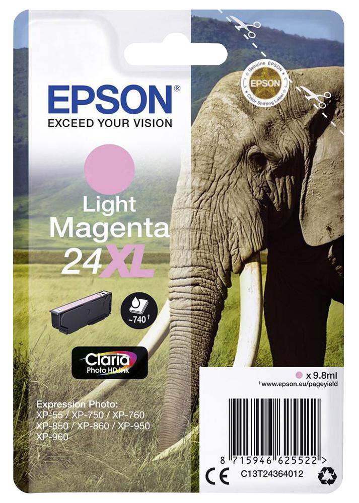 C13T24364012 INK CART, T2436, LIGHT MAGENTA XL, EPSON EPSON