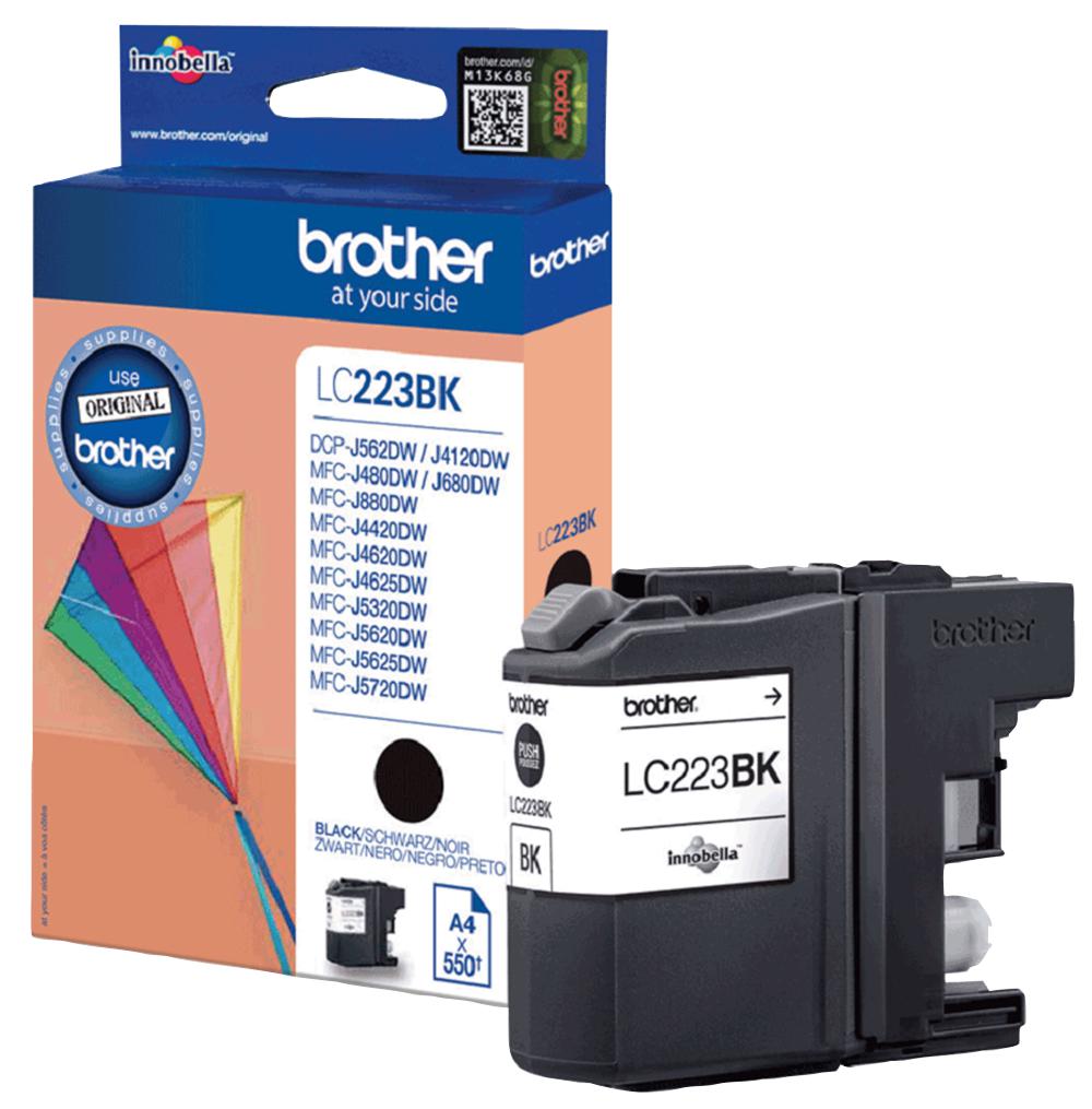 LC223BK INK CART, LC223BK, BLACK, BROTHER BROTHER