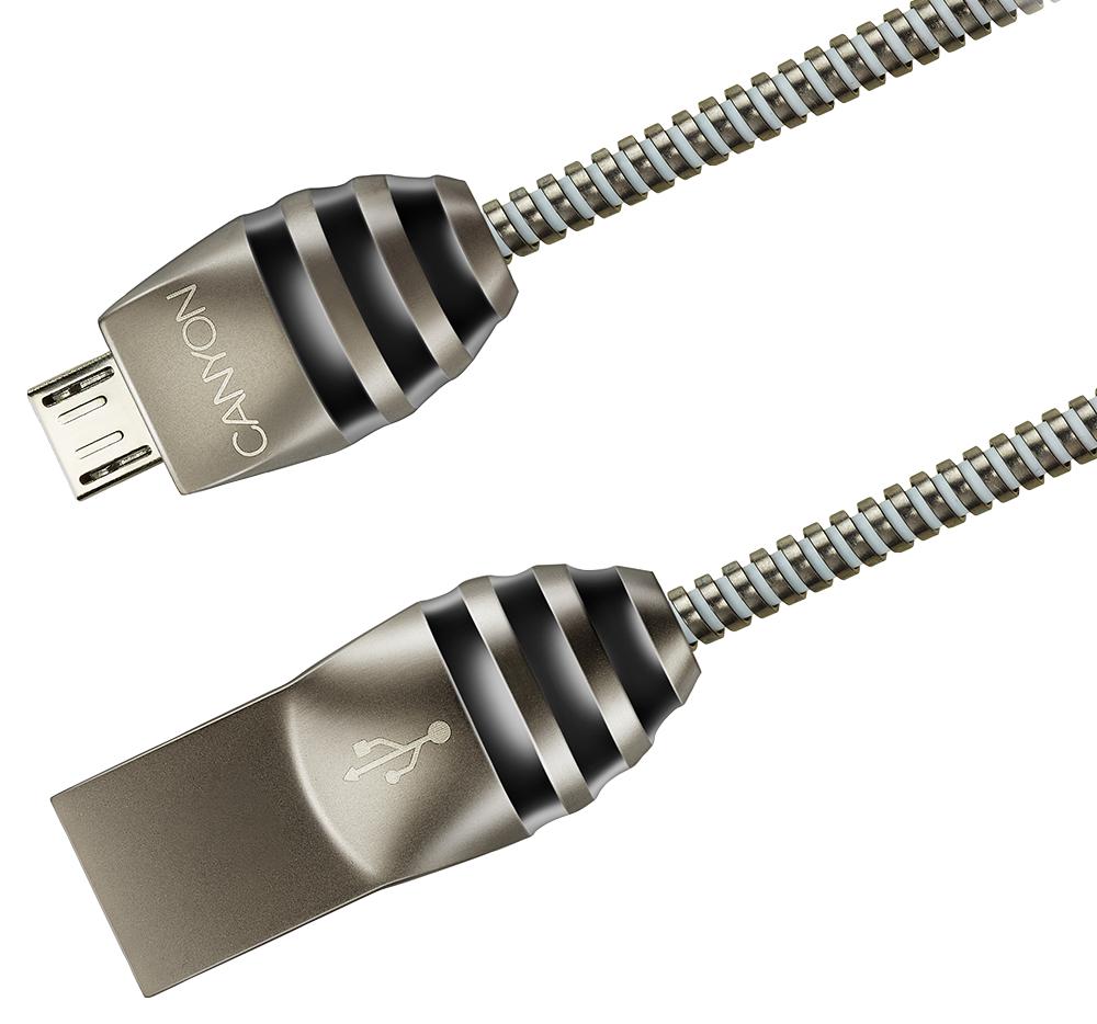 CNS-USBM5DG USB CABLE, 2.0A PLUG-MICRO B PLUG, 1M CANYON