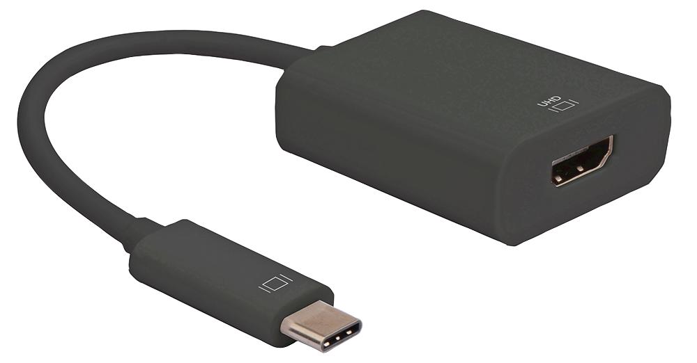 PSG91603 ADAPTER, USB-C - HDMI2.0 4K 60HZ BLACK PRO SIGNAL