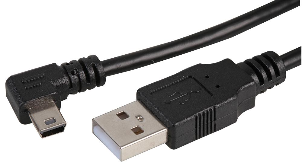 PSG91618 LEAD, USB2.0 A MALE-RT ANGLE MINI B 1M PRO SIGNAL