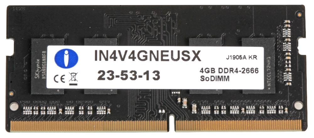 IN4V4GNEUSX MEMORY,4GB DDR4 SODIMM,PC4-21333 2666MHZ INTEGRAL