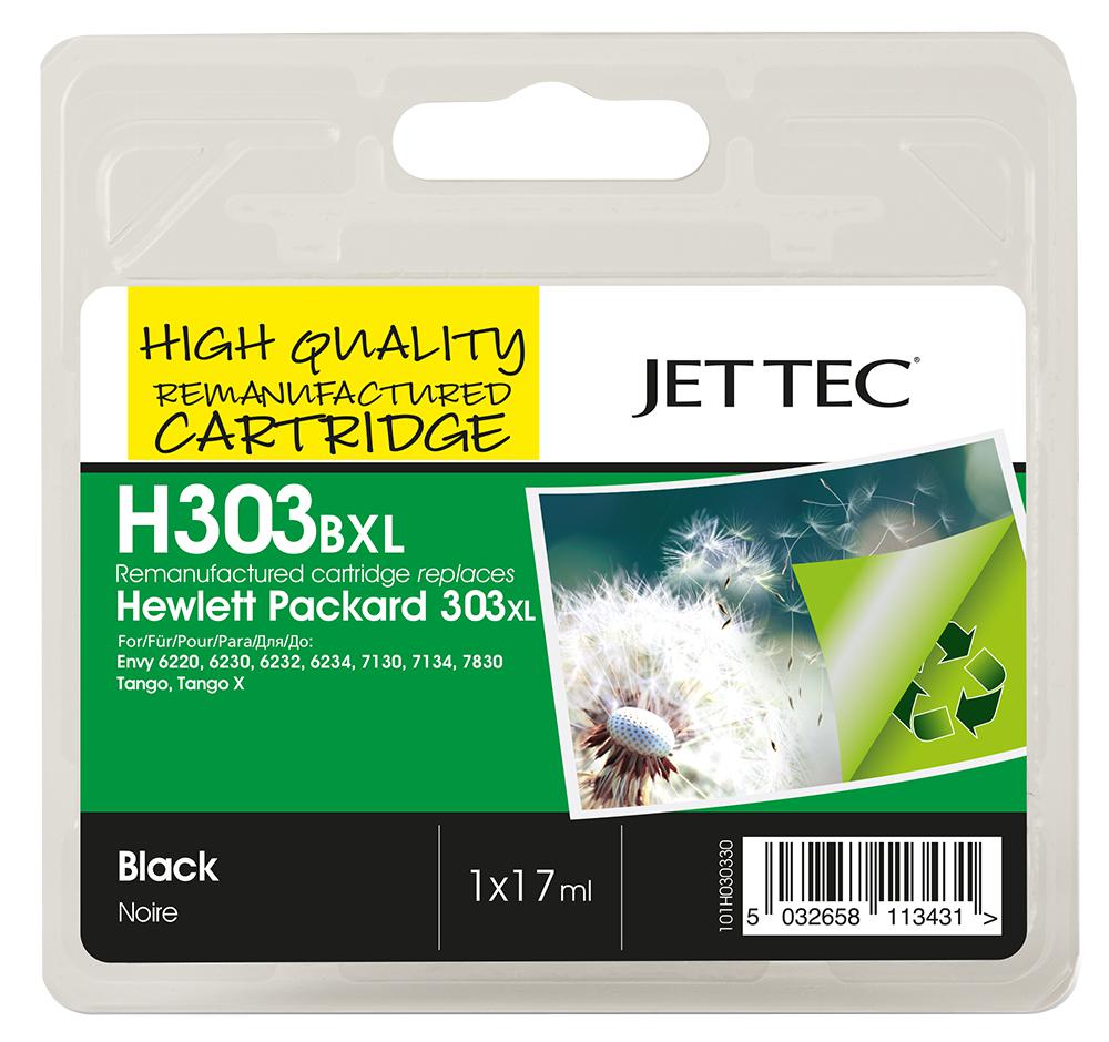 101H030330 INK CART, REMANUFACTURED HP303BXL JET TEC