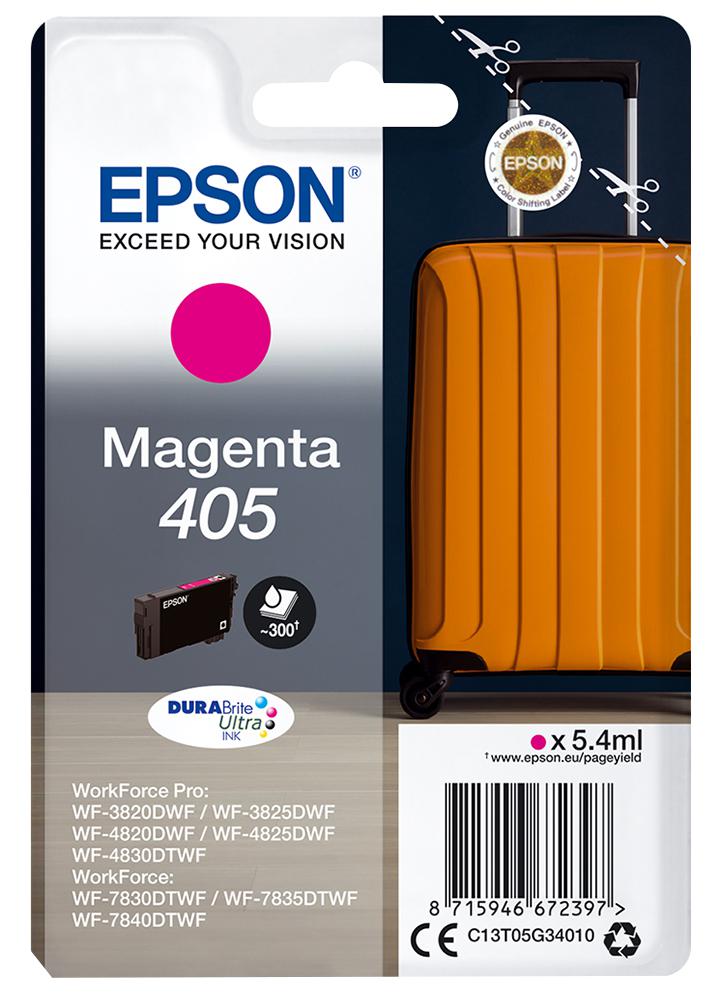 C13T05G34010 INK CARTRIDGE, EPSON 405, MAGENTA EPSON