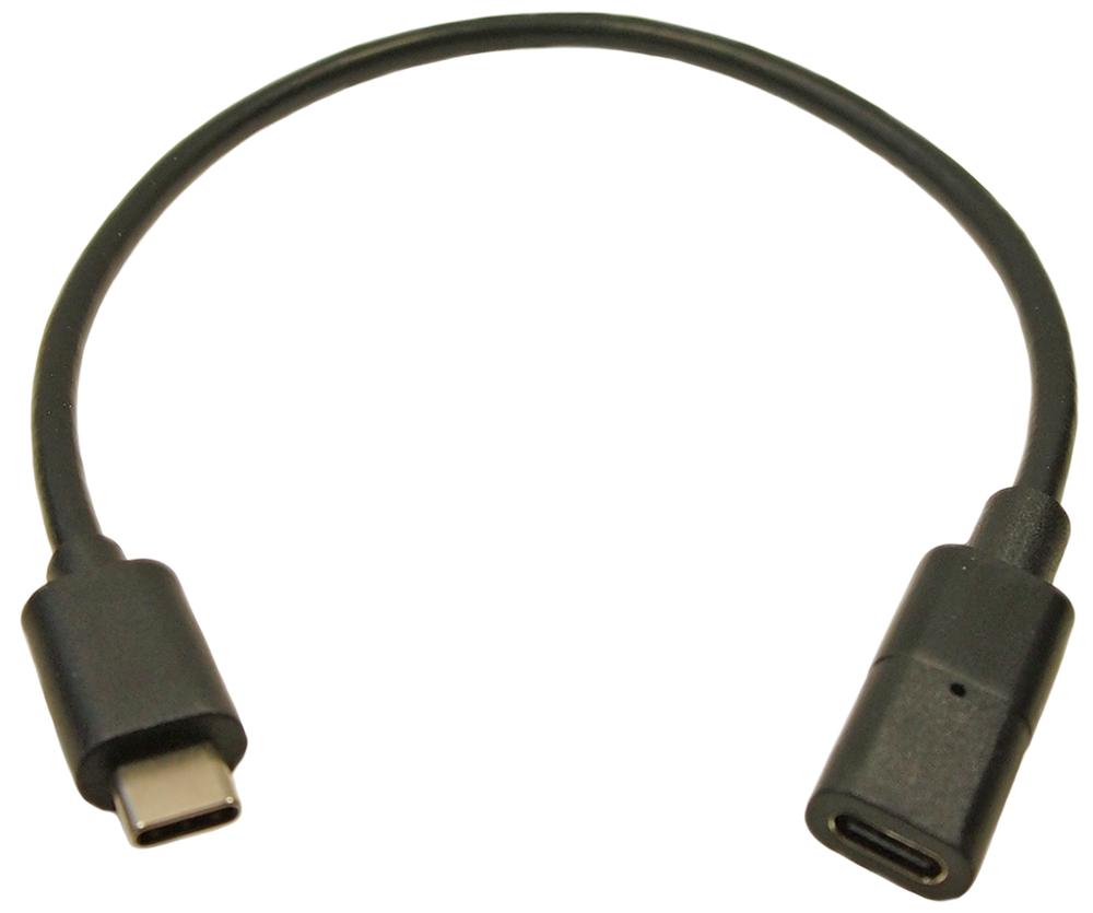 FCR72000 USB CABLE, 3.1 TYPE C PLUG-RCPT, 300MM CLIFF ELECTRONIC COMPONENTS