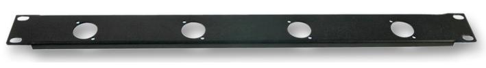 DP28777 RACK PANEL, 1U, 4 D TYPE PRO SIGNAL