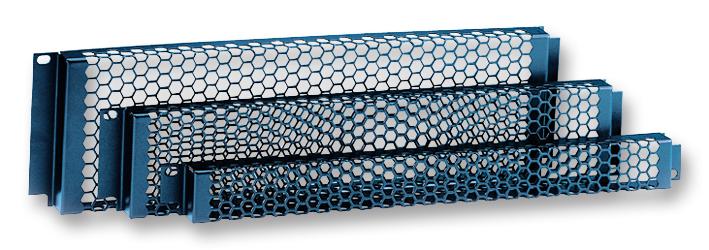 87446 RACK PANEL, STEEL MESH, 2U ADAM HALL HARDWARE