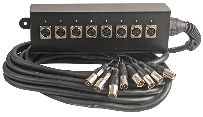 PLS00334 XLR MULTICORE, 8 WAY 30M PULSE