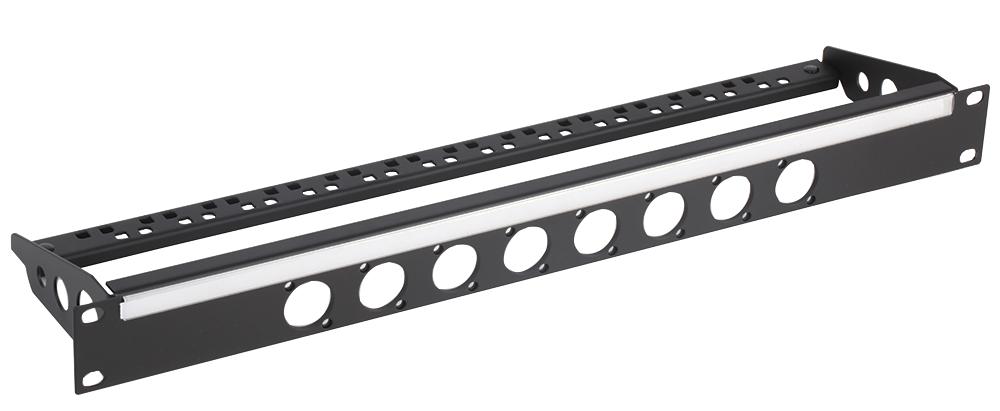 R2269/1UK-08 1U RACK PANEL PUNCHED FOR 8 D CONNECTOR PENN ELCOM