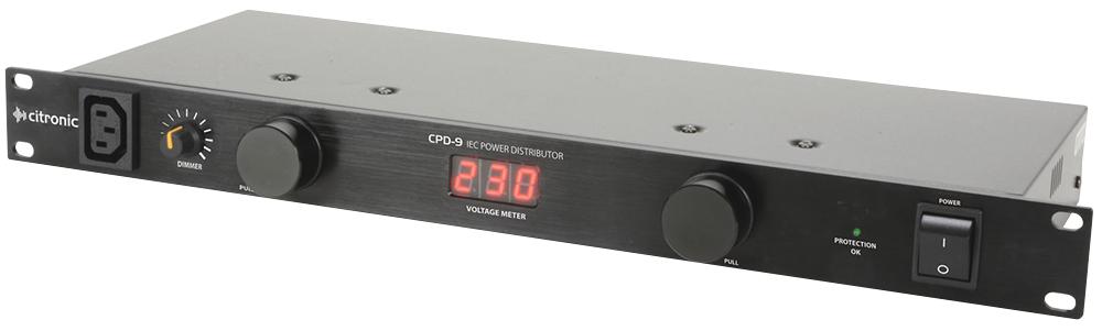 CPD-9 19" 8-WAY IEC POWER DISTRIBUTOR CITRONIC