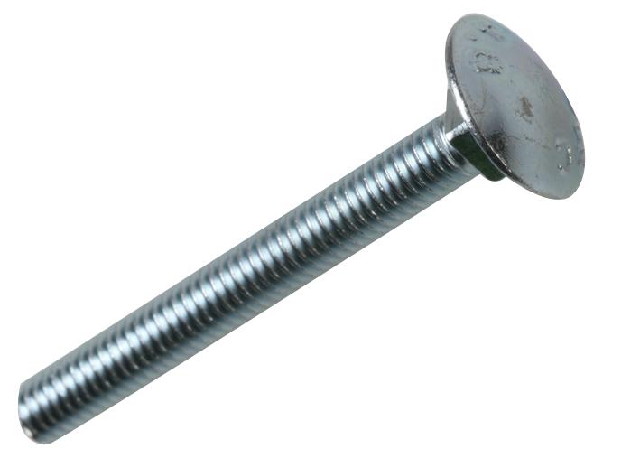 D02007 STAINLESS STEEL COACH BOLTS M6X80 PK10 DURATOOL