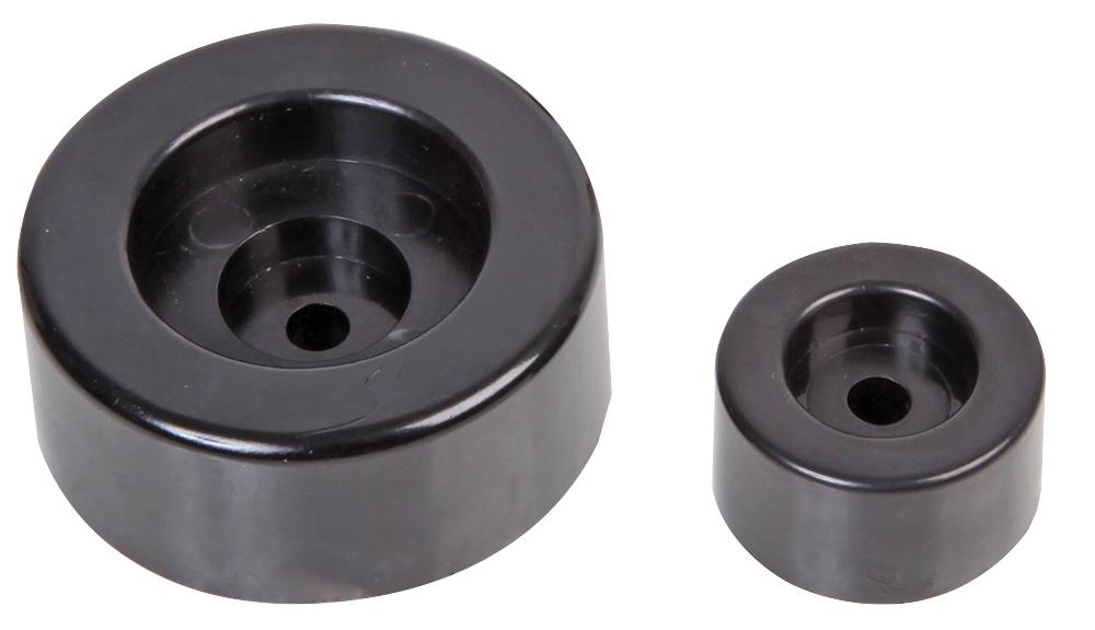 F0622P-PE4 + F0624-PE4 STACKING FOOT SET, PLASTIC PENN ELCOM