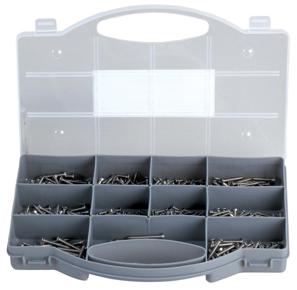 950295 A2 STAINLESS STEEL SELF-TAPPERS, 570PC FIXMAN