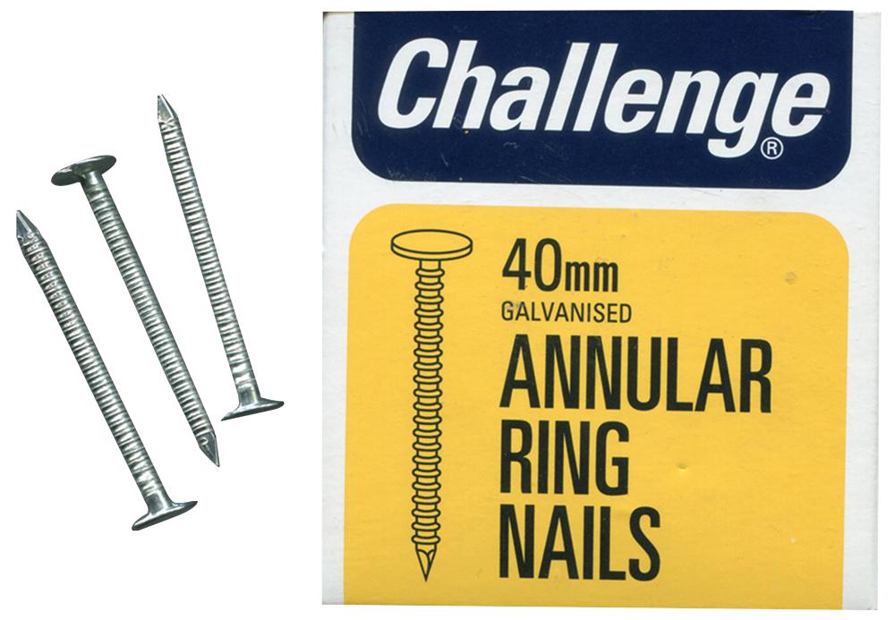 12068 ANNULAR RING NAILS 40MM (225G) CHALLENGE