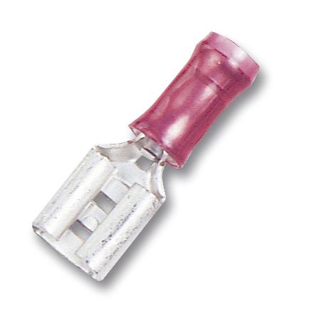 165565-1 CRIMP TERMINAL, SPADE, PIDG, 3.7MM, RED AMP - TE CONNECTIVITY