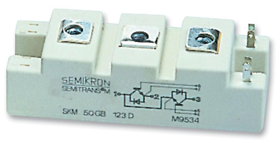 SKM50GB12T4 IGBT, HALFBRIDGE, MODULE, 50A, 1200V SEMIKRON
