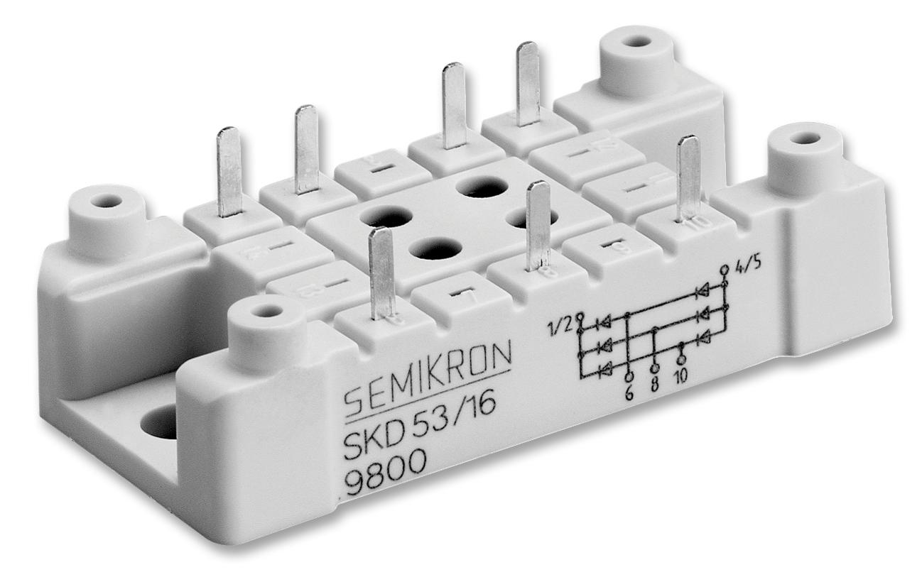 SKD 83/16 BRIDGE RECTIFIER, 3 PH, 83A, 1600V SEMIKRON