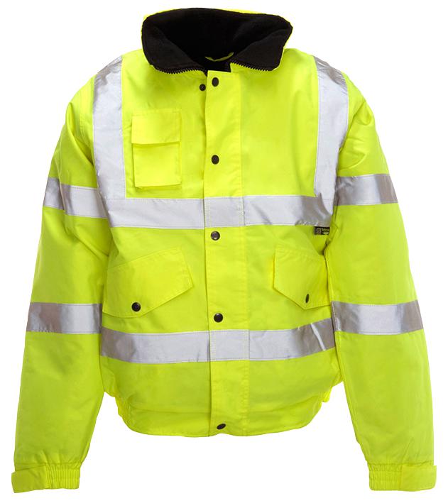 36841 HI-VIS BOMBER JACKET, YELLOW, S ST