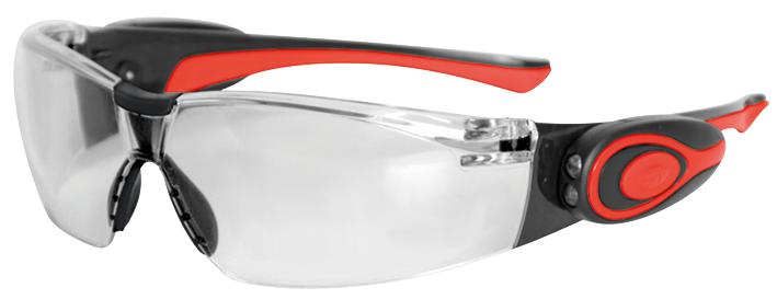 ASA106-121-300 SAFETY GLASSES, LED, CLEAR ANTI MIST JSP
