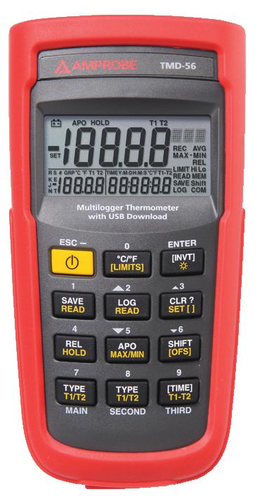 TMD-56 DIGITAL THEMOMETER WITH DATALOG AMPROBE - FLUKE