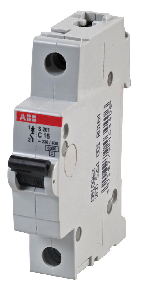 S201-C16 CIRCUIT BREAKER, THERMAL MAG, 1 POLE ABB