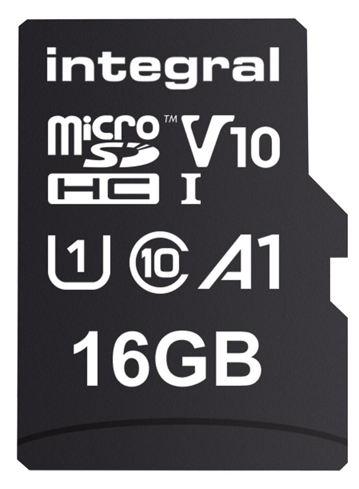 INMSDH16G-100V10 16GB MICROSDHC V10 UHS-I U1 INTEGRAL