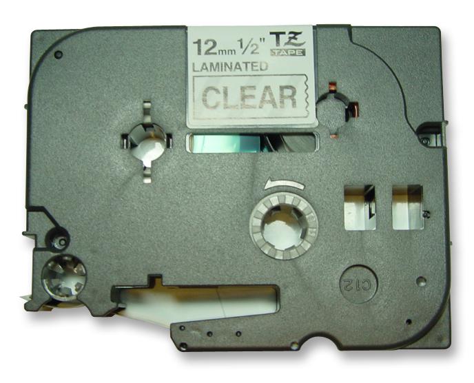 TZE131 12MM BLACK ON CLEAR TAPE BROTHER