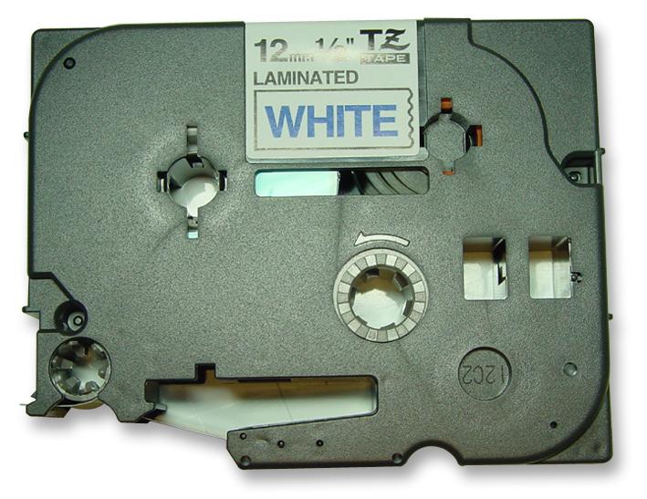 8101 TZ-233 12MM BLUE ON WHITE TAPE BROTHER