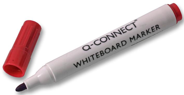 KF26037 MARKER WHITEBOARD 10PK RED Q CONNECT